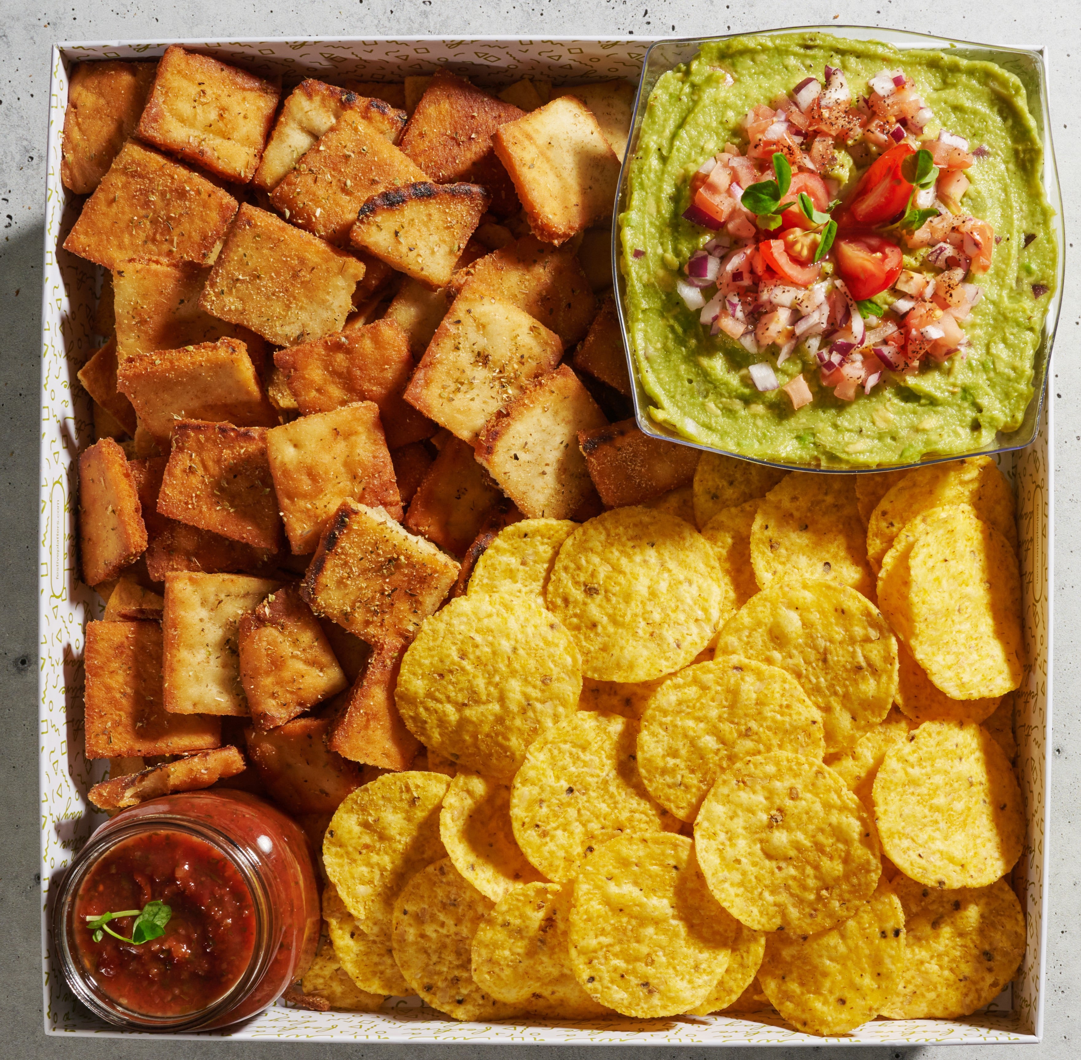 Guacamole Chip Platter